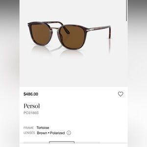 Persol Tortoise Frame Sunglasses with Brown Lenses